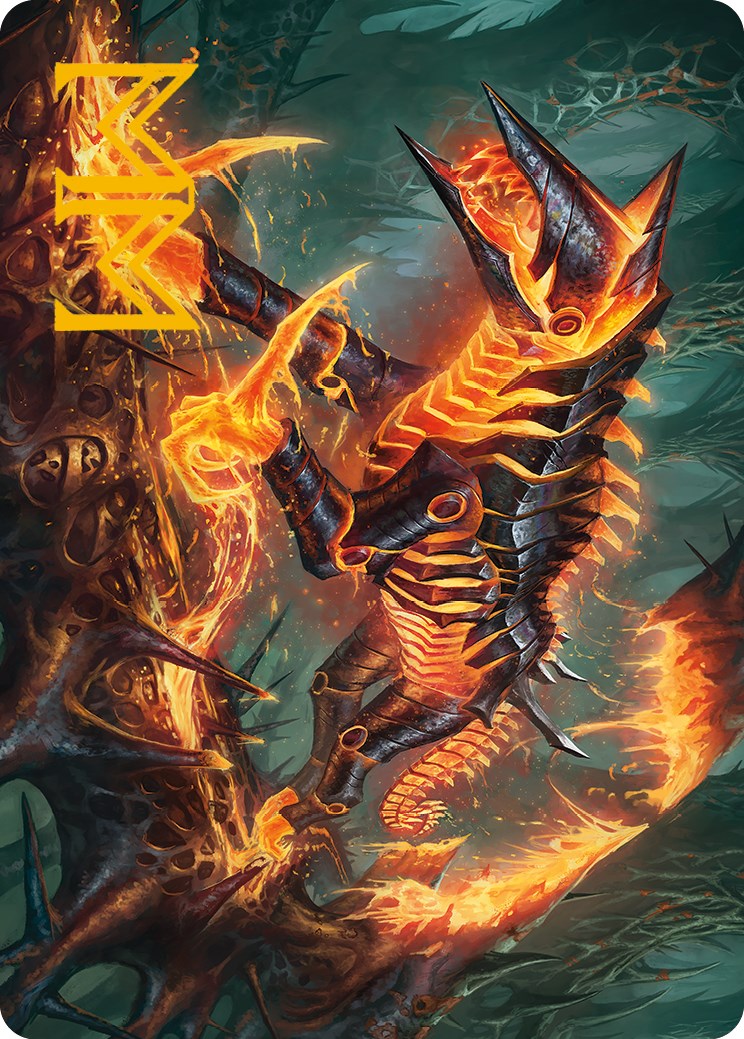 Kuldotha Cackler Art Card (Gold-Stamped Signature) [Phyrexia: All Will Be One Art Series]
