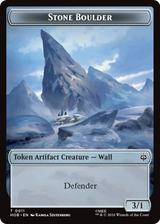 Stone Boulder // Bear Double-Sided Token [The Hobbit Tokens]