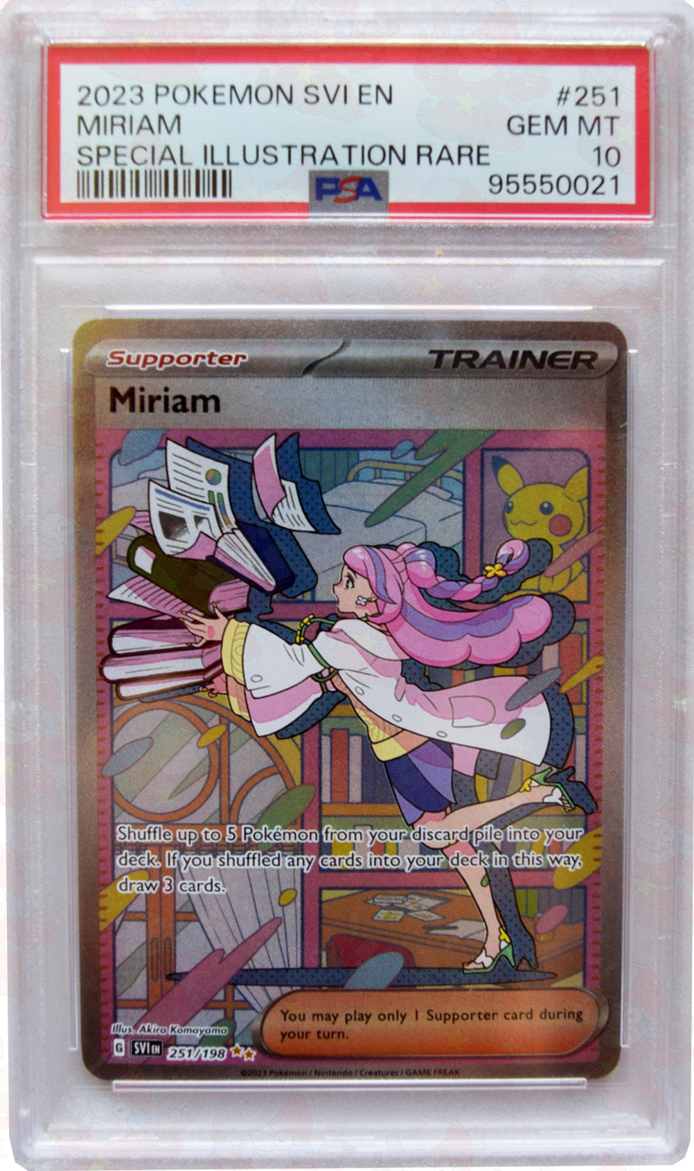 2023 Pokemon SVI EN - Miriam (#251) - Holo - PSA 10 GEM MT