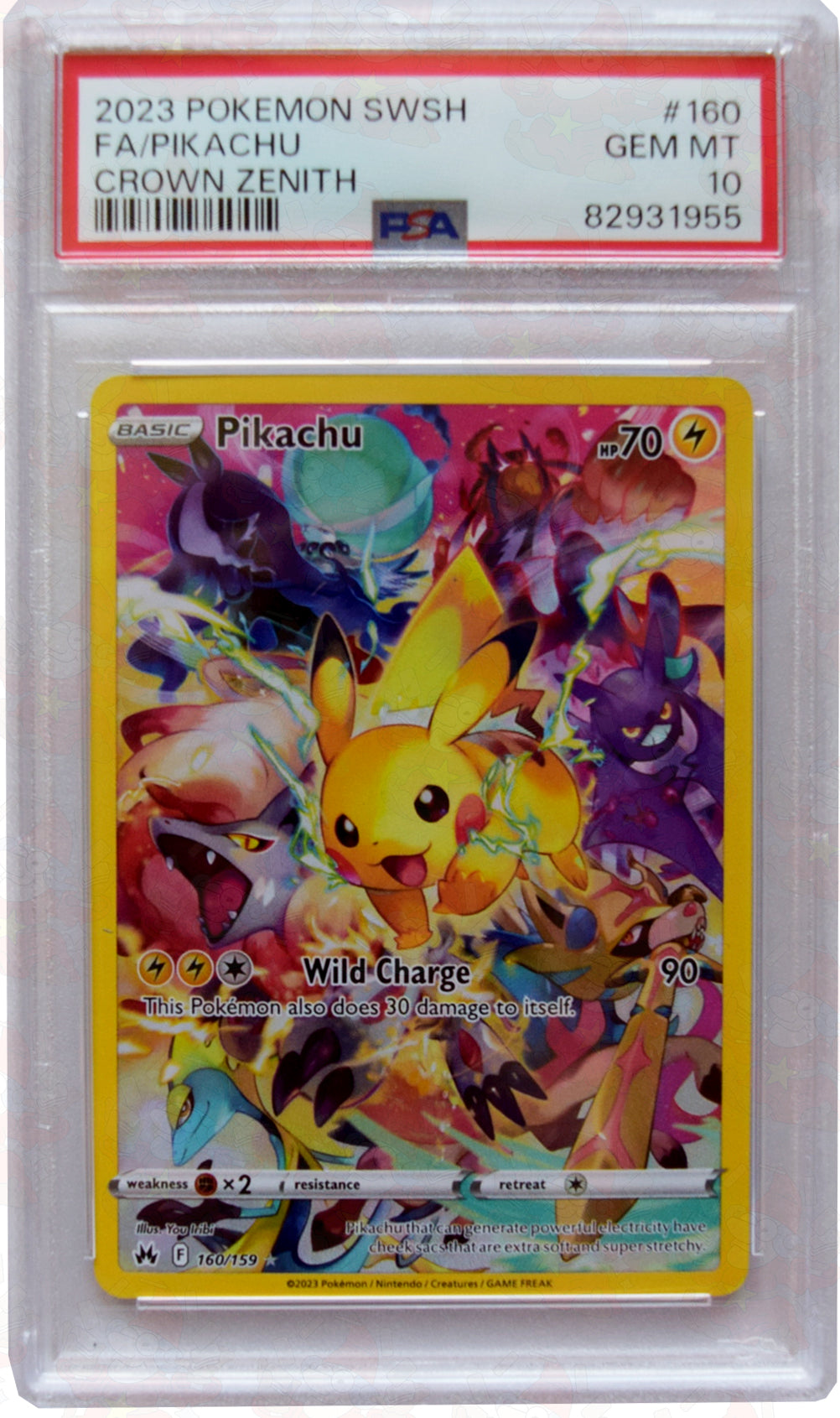 2023 Pokemon SWSH - FA/Pikachu (#160) - Holo - PSA 10 GEM MT