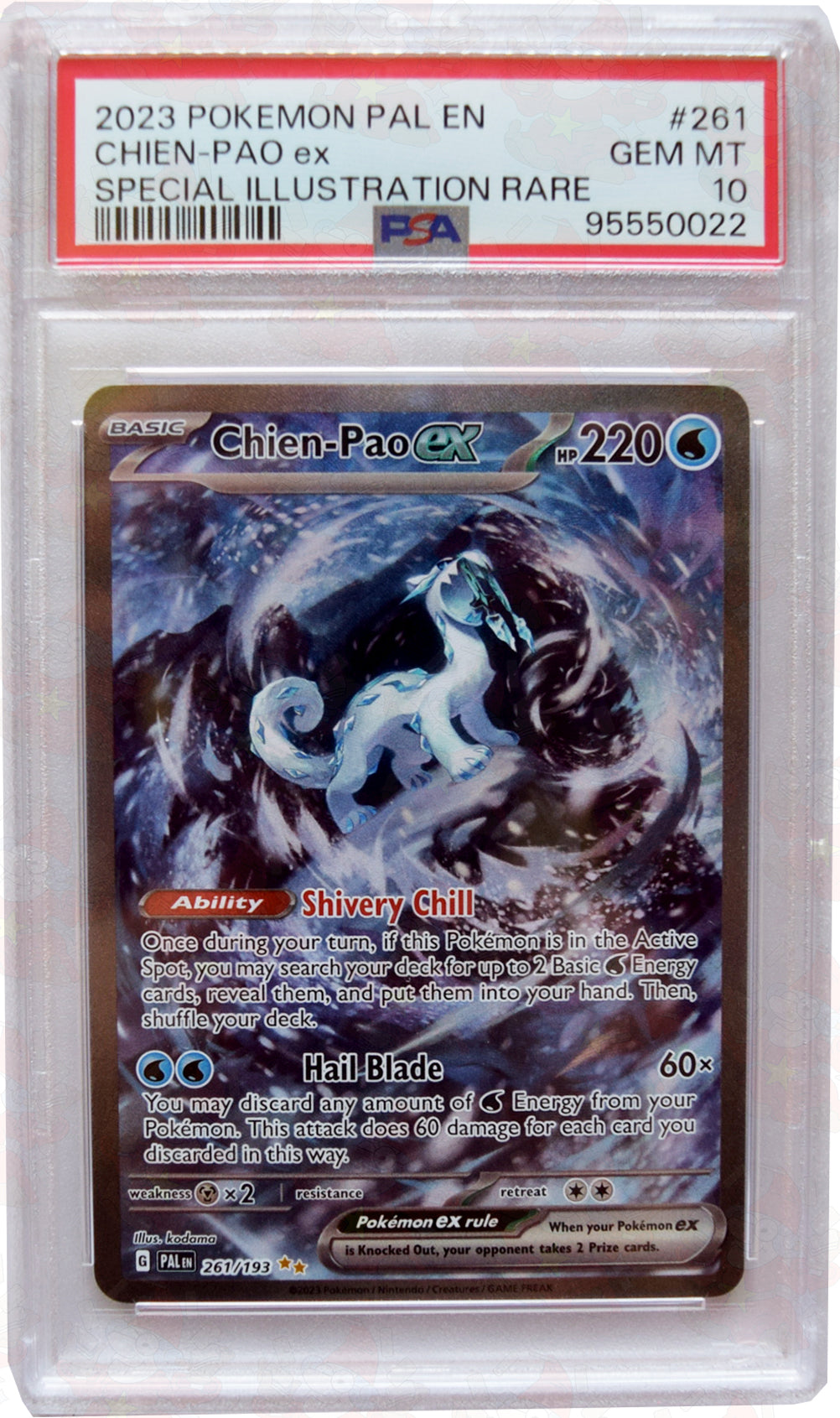 2023 Pokemon PAL EN - Chien-Pao EX (#261) - Holo - PSA 10 GEM MT