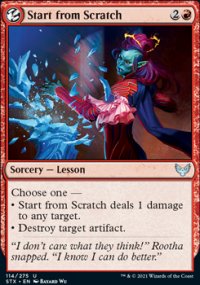 Start from Scratch - Strixhaven: School of Mages (Foil)