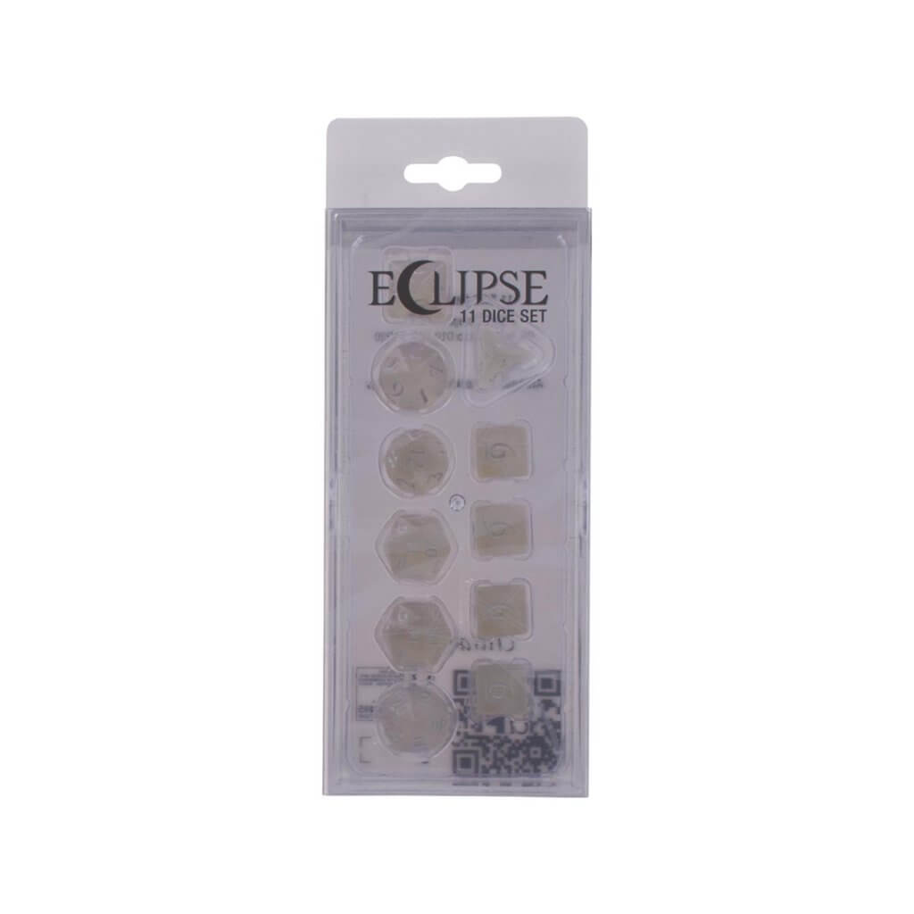 Ultra Pro Eclipse 11 Dice Set: Arctic White