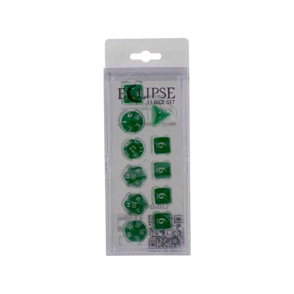 Ultra Pro Eclipse 11 Dice Set: Forest Green