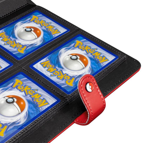 Ultra Pro Pokémon TCG: Premium Red Snap Binder - 4 Pocket