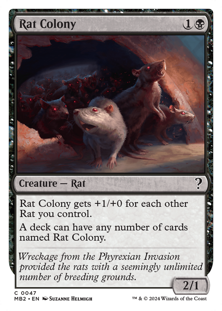 Rat Colony (White Border) [Mystery Booster 2]