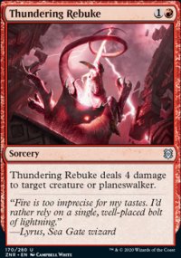 Thundering Rebuke - Zendikar Rising (Foil)