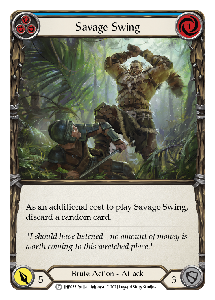Savage Swing (Blue) [1HP033] (History Pack 1)