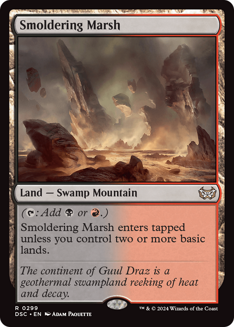 Smoldering Marsh [Duskmourn: House of Horror Commander]