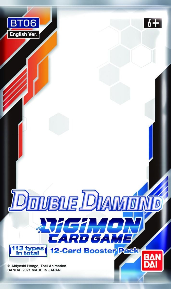Siri Permainan Kad Digimon 06 Double Diamond BT06 Booster Pack