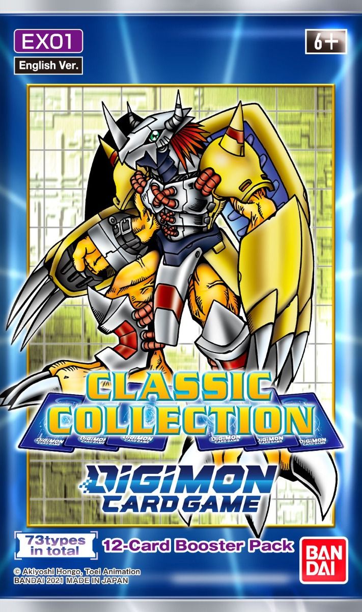 Paparan Penggalak Permainan Kad Digimon Koleksi Klasik (EX01).