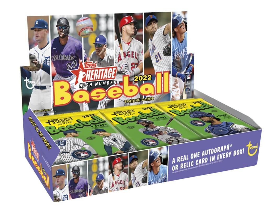TOPPS 2022 Baseball Heritage High Number Cards Booster Box