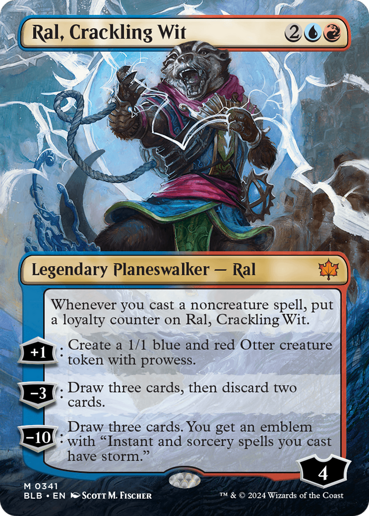 Ral, Crackling Wit (Borderless) [Bloomburrow]