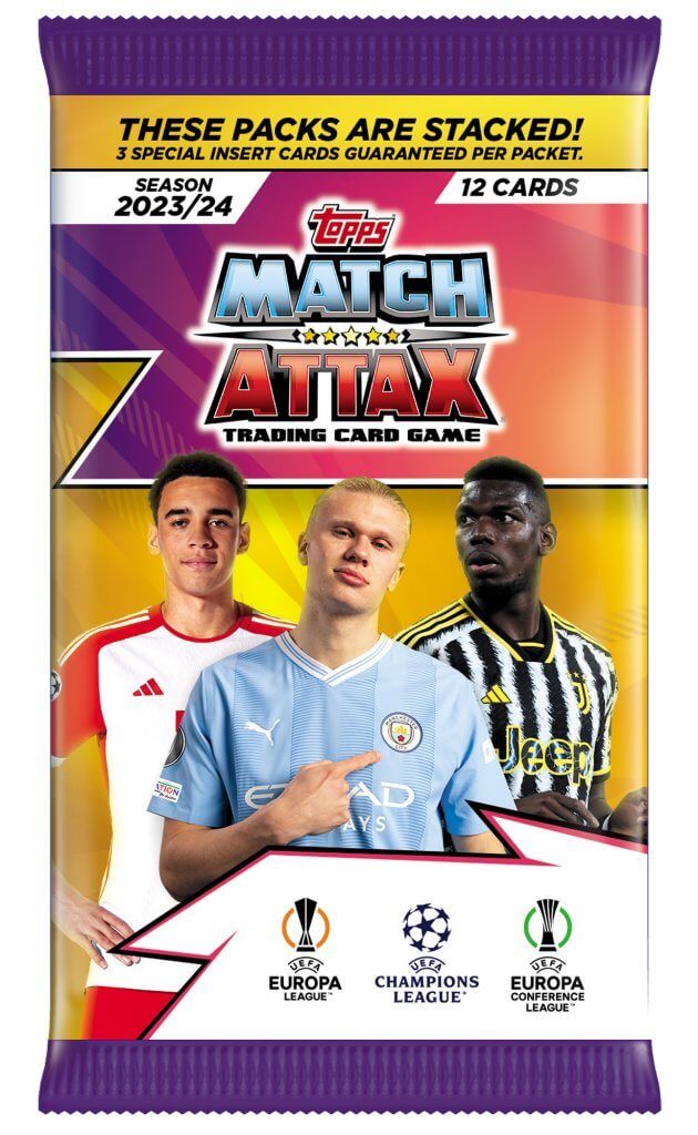 UEFA Match Attax Champions League 2023/2024 Edition Trading Card Pack