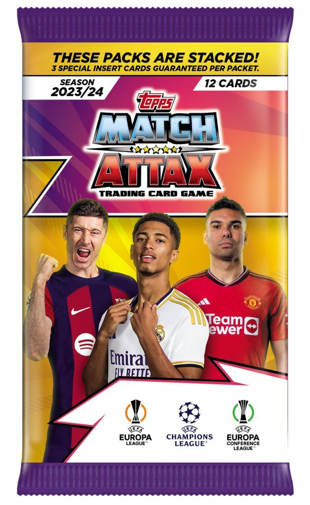 UEFA Match Attax Champions League 2023/2024 Edition Trading Card Pack