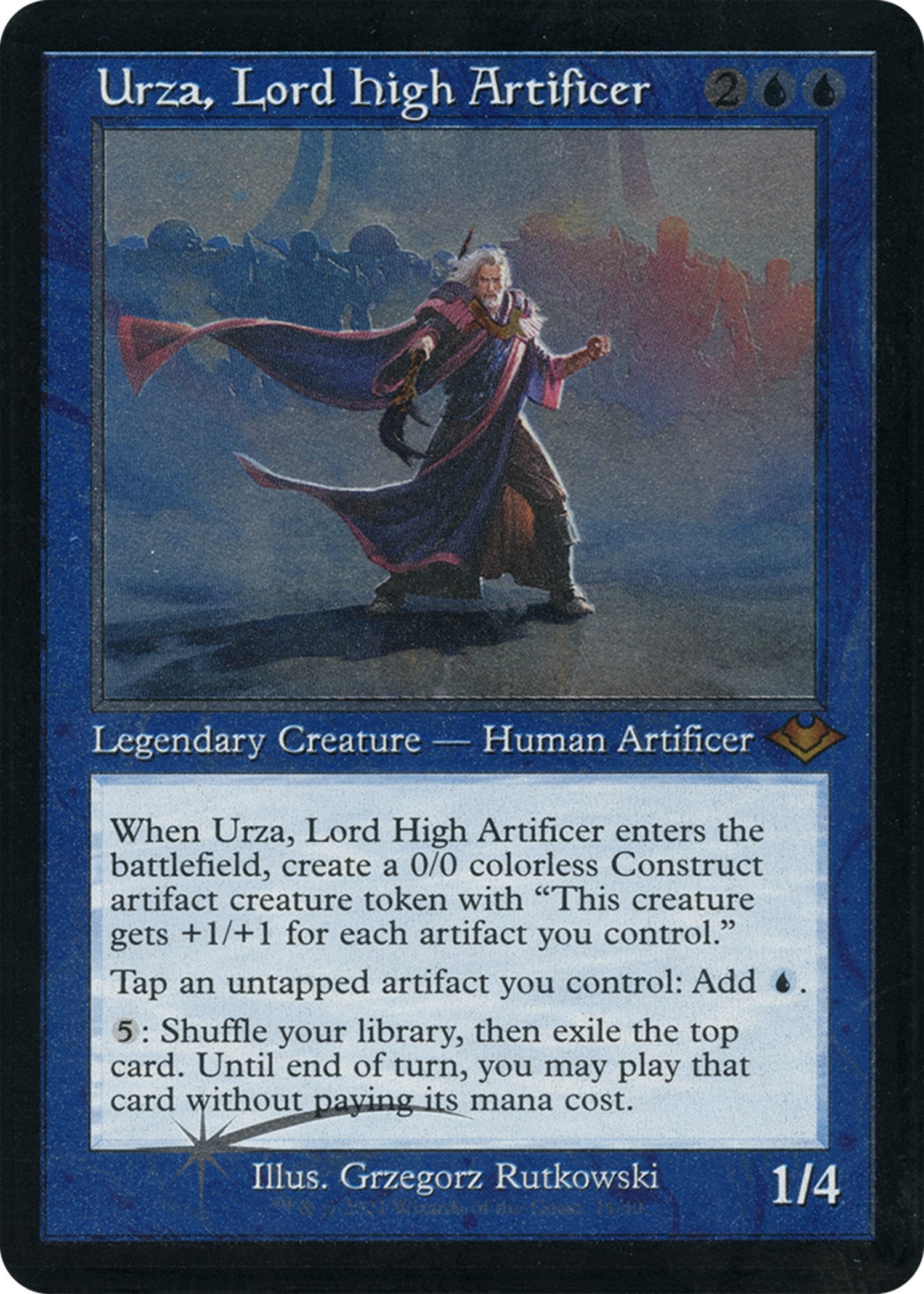 Urza, Lord High Artificer (Retro Foil Etched) [Modern Horizons]