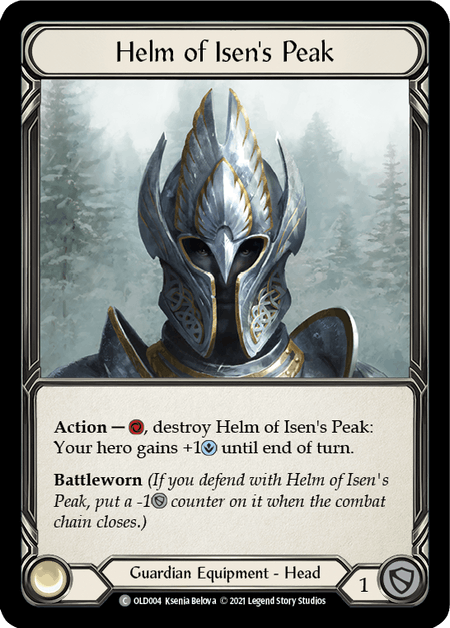 Helm of Isen's Peak [OLD004] (Tales of Aria Oldhim Blitz Deck)  1st Edition Normal