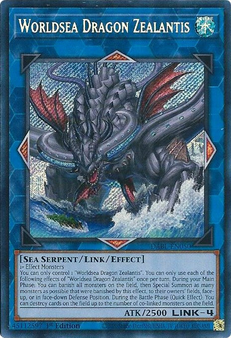 Worldsea Dragon Zealantis [DABL-EN050] Secret Rare