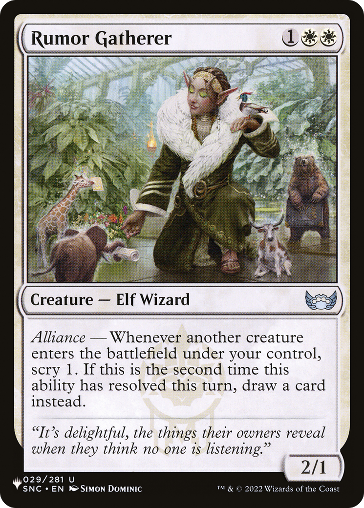 Rumor Gatherer [The List Reprints]