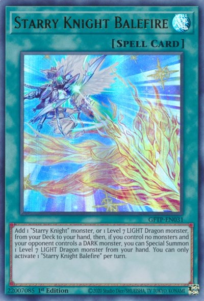 Starry Knight Balefire [GFTP-EN031] Ultra Rare