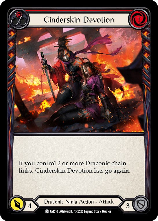 Cinderskin Devotion (Red) [FAI016] (Uprising Fai Blitz Deck)