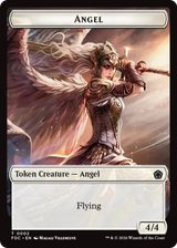 Angel (0002) // Spirit Double-Sided Token [Foundations Commander Tokens]