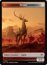 Copy // Spirit (0010) Double-Sided Token [Secrets of Strixhaven Tokens]