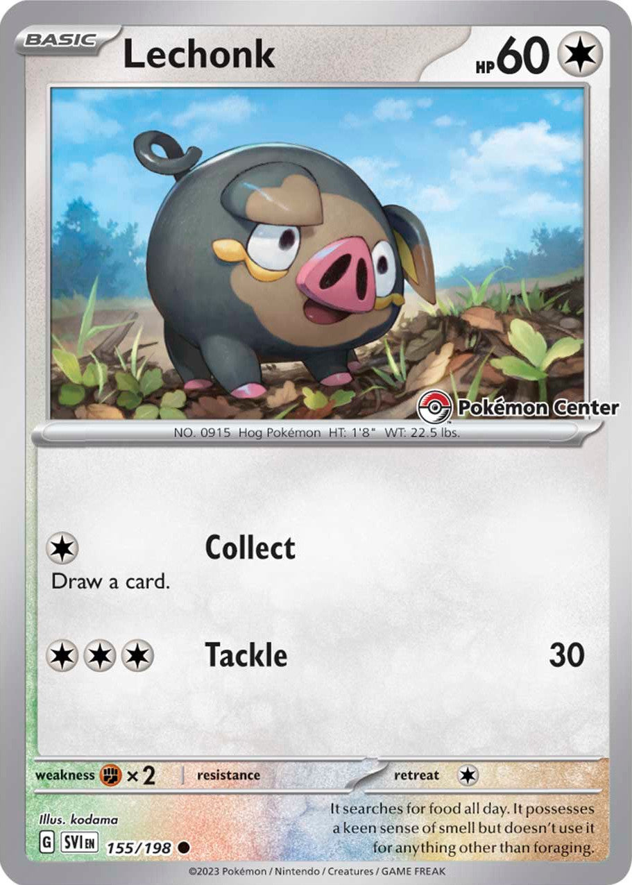 Lechonk (155/198) (Pokemon Center Exclusive) [Scarlet & Violet: Base Set]