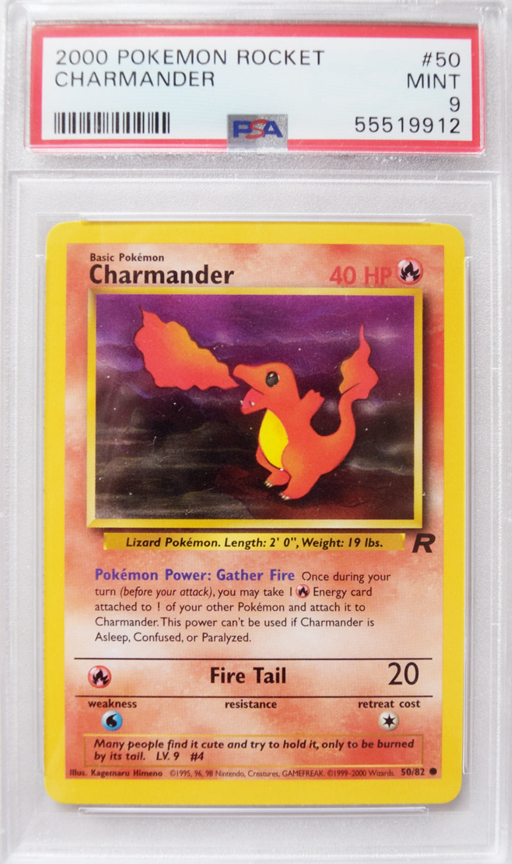 2000 Pokemon Rocket Charmander | PSA 9 MINT