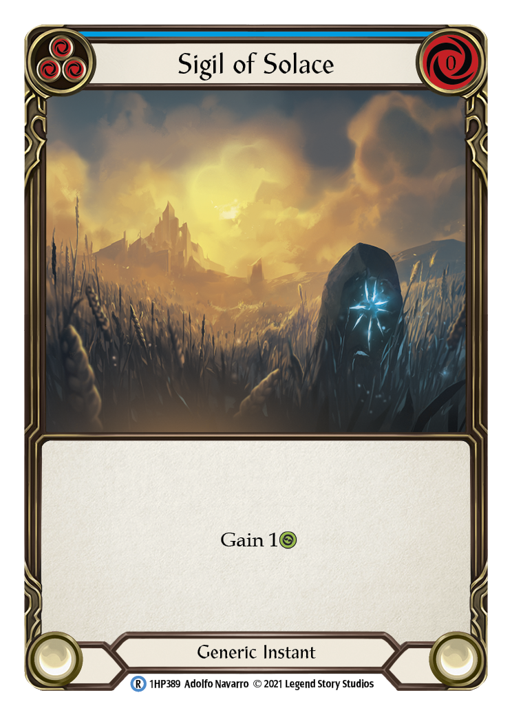 Sigil of Solace (Blue) [1HP389] (History Pack 1)