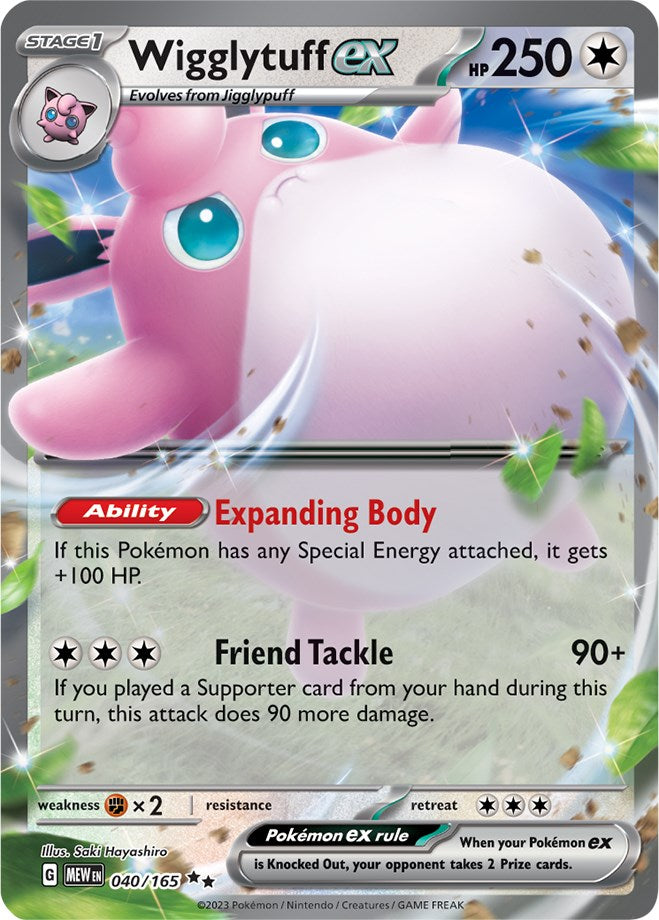 Wigglytuff ex (040/165) [Scarlet & Violet: 151]