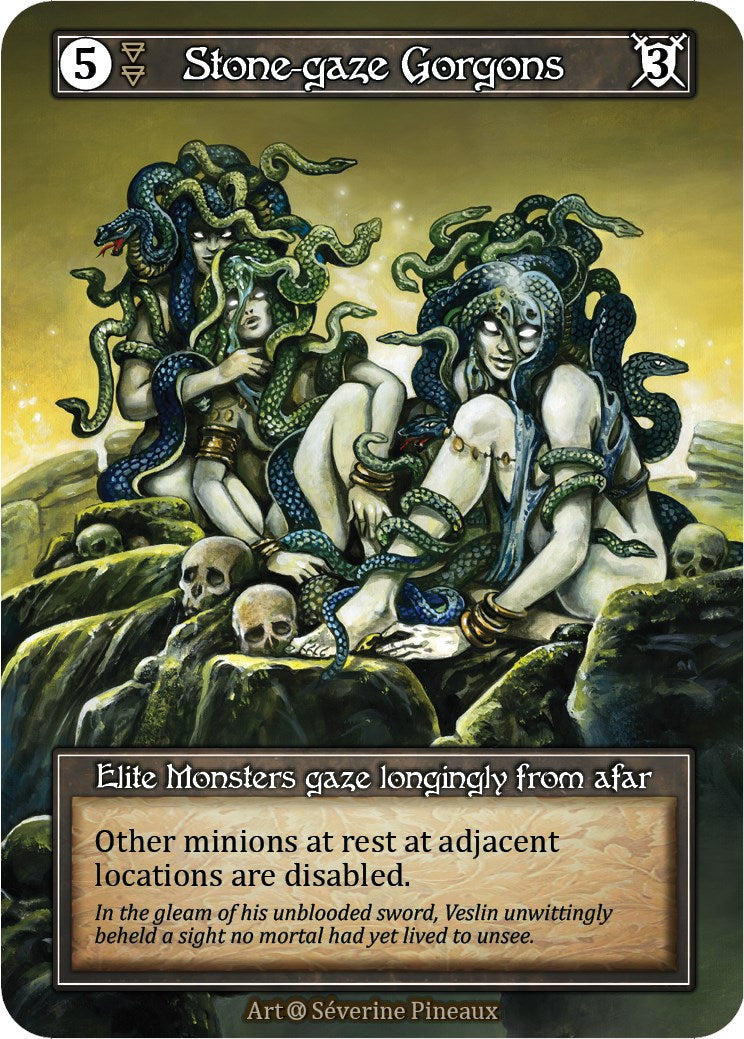 Stone-gaze Gorgons (Foil) [Alpha]