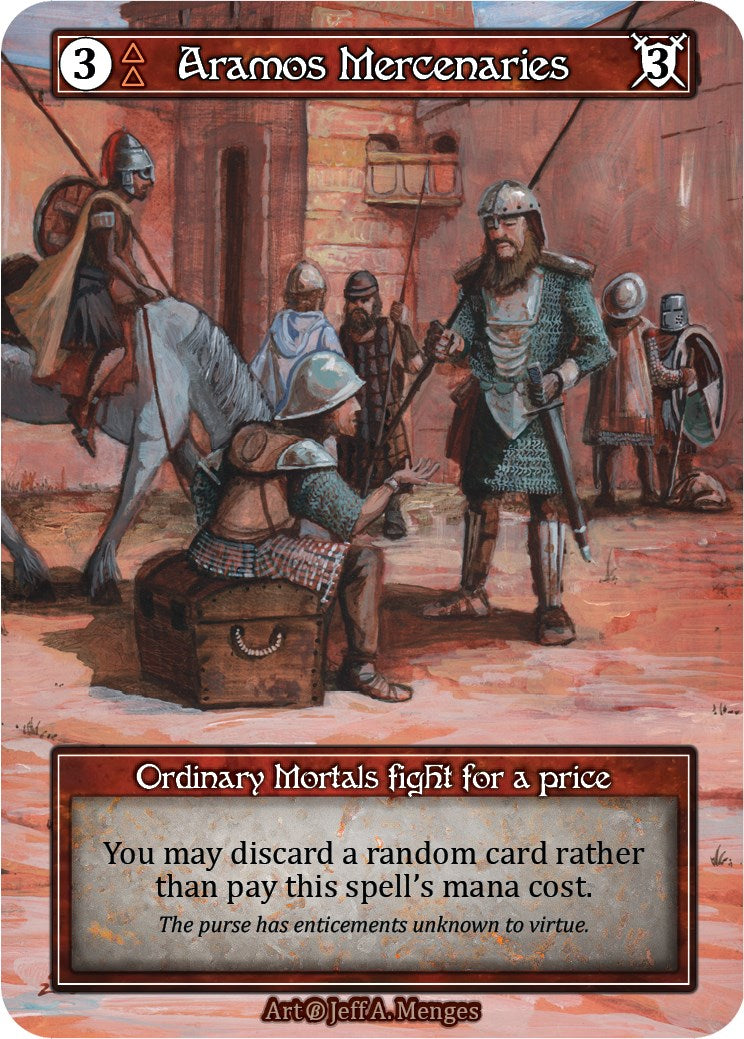 Aramos Mercenaries (Foil) [Beta]