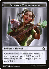 Dog Illusion // Ellywick Tumblestrum Emblem Double-Sided Token [Dungeons & Dragons: Adventures in the Forgotten Realms Tokens]