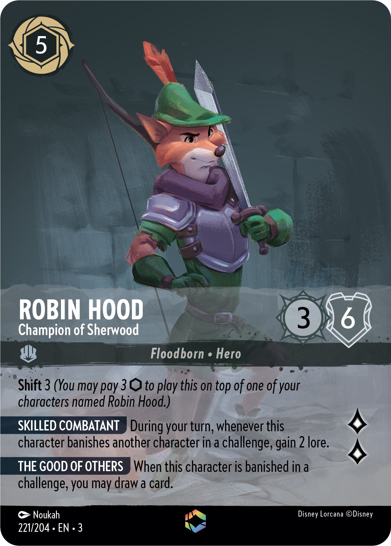 Robin Hood - Champion of Sherwood (Enchanted) (221/204) [Into the Inklands]