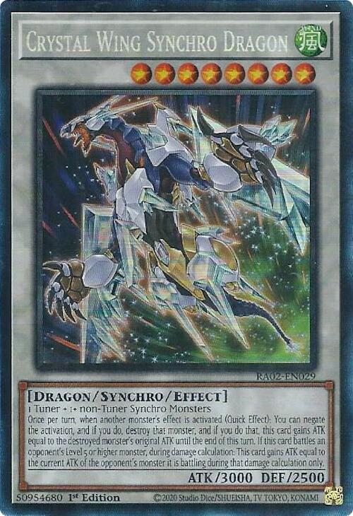 Crystal Wing Synchro Dragon (PCR) [RA02-EN029] Prismatic Collector's Rare