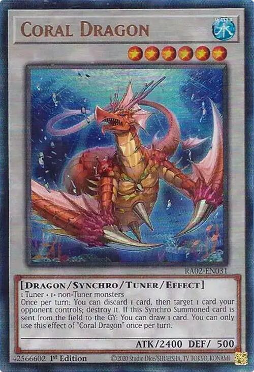 Coral Dragon (PUR) [RA02-EN031] Prismatic Ultimate Rare