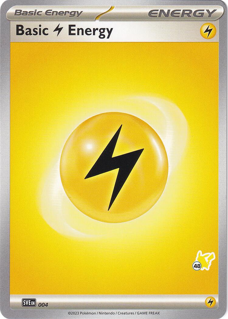 Basic Lightning Energy (004) (Pikachu Stamp #48) [Battle Academy 2024]