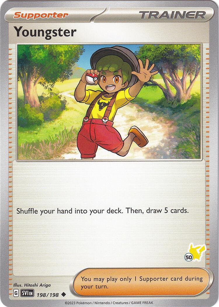 Youngster (198/198) (Pikachu Stamp #50) [Battle Academy 2024]