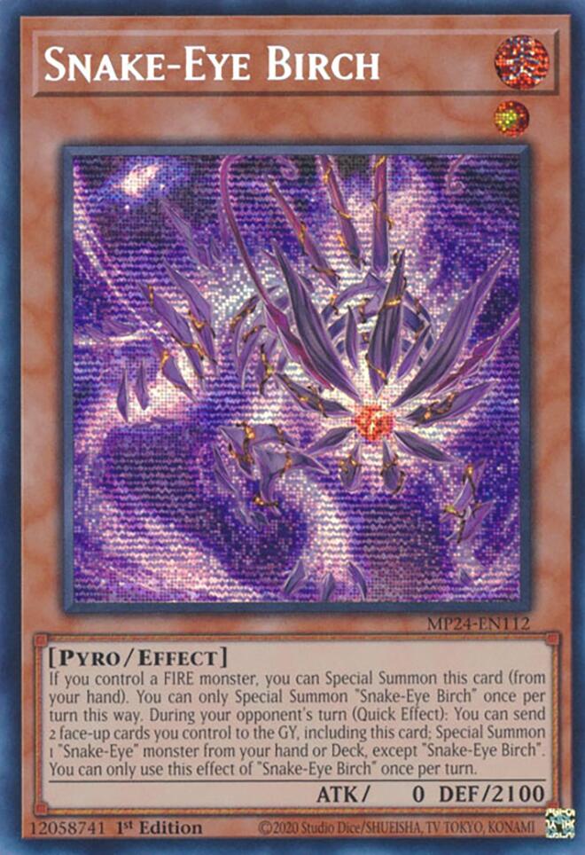 Snake-Eye Birch [MP24-EN112] Prismatic Secret Rare