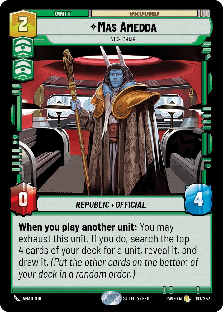 Mas Amedda - Vice Chair (101/257) (101/257) [Twilight of the Republic]