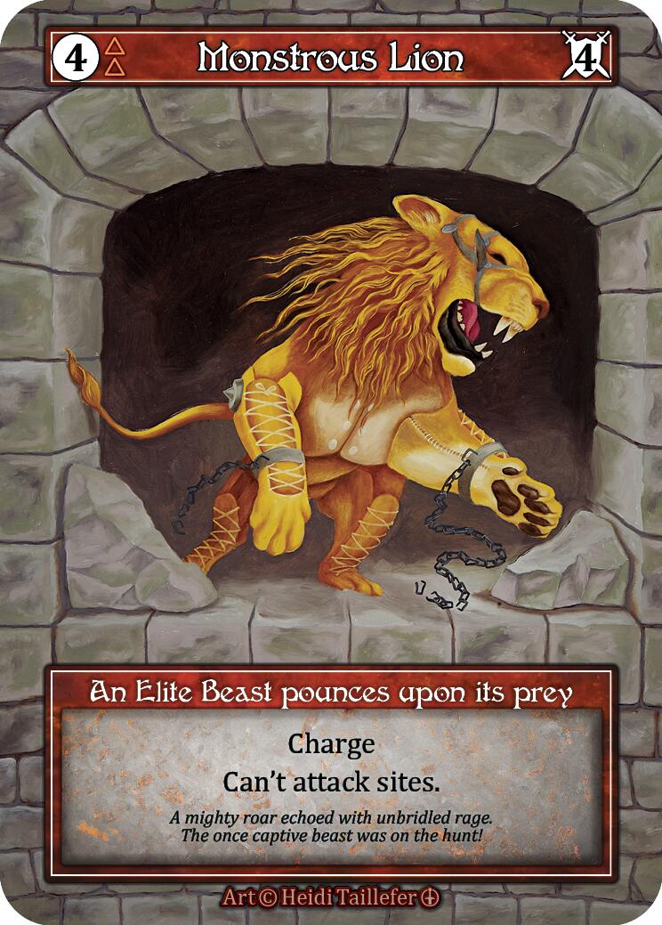 Monstrous Lion (Foil) [Arthurian Legends]