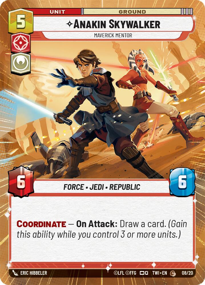 Anakin Skywalker - Maverick Mentor (8) (Hyperspace) (8) [Twilight of the Republic]