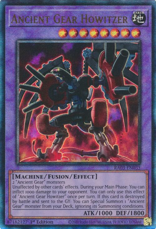 Ancient Gear Howitzer (UTR) [RA03-EN035] Prismatic Ultimate Rare