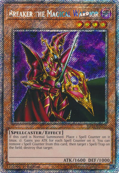 Breaker the Magical Warrior (Platinum Secret Rare) [RA03-EN125] Platinum Secret Rare