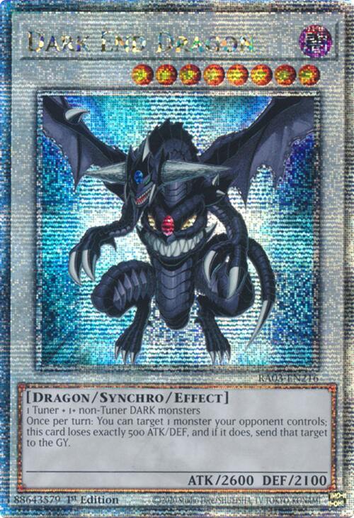 Dark End Dragon (Quarter Century Secret Rare) [RA03-EN216] Quarter Century Secret Rare