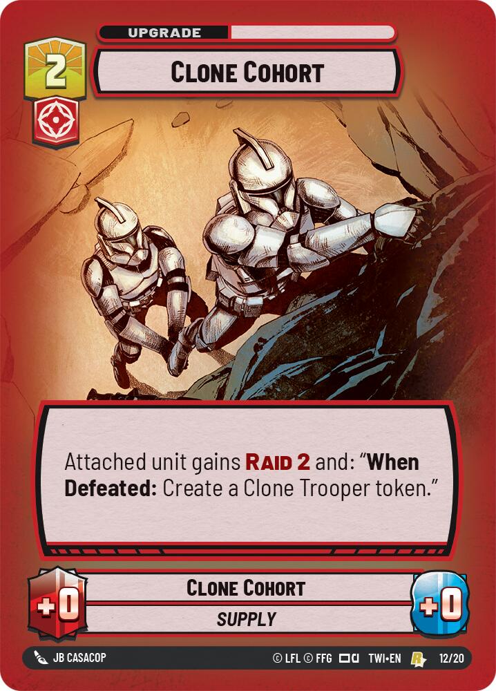 Clone Cohort (12/20) (12/20) [Twilight of the Republic: Weekly Play]