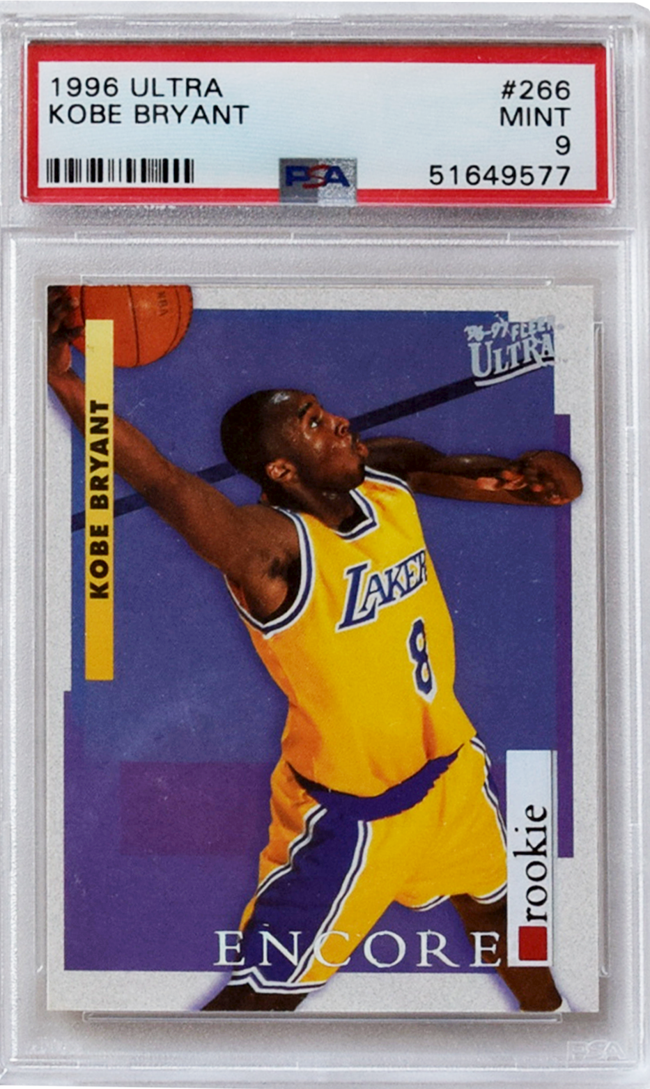 1996 Ultra | Perdagangan | #266 Kobe Bryant PSA 9 Pudina