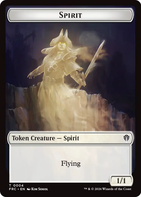 Goblin // Spirit Double-Sided Token [Reality Fracture Commander Tokens]