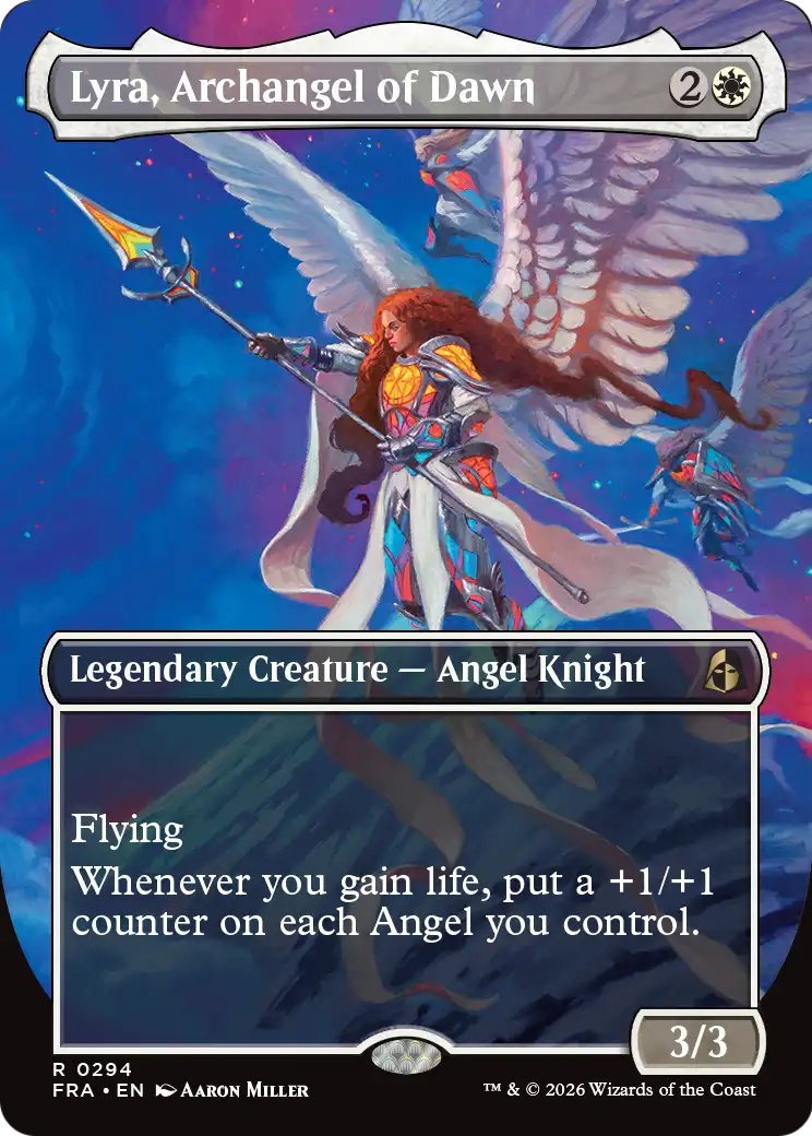 Lyra, Archangel of Dawn (Borderless) [Reality Fracture]